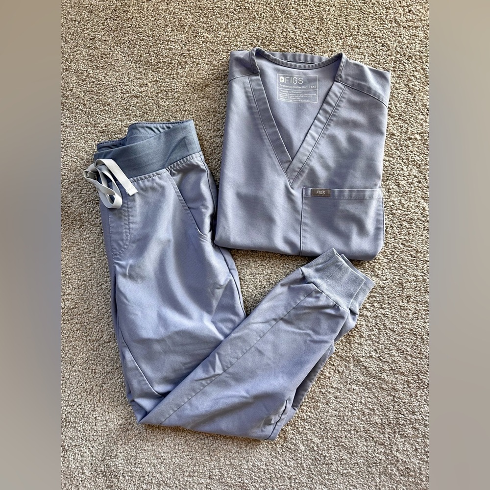 Figs Vapor Blue scrub set (XXS Catarina, XXSP Zamoras)